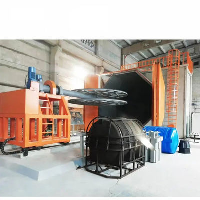 Machine de moulage rotatif de matériaux moulés en aluminium ou en acier inoxydable