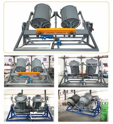 acheter Laboratoire de chauffage au gaz Grande machine de moulage Roto avec moule en acier inoxydable fabrication en ligne