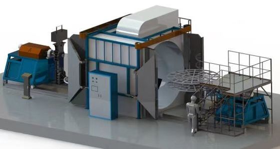 acheter Machine de moulage rotatif à chauffage électrique / à gaz 3 phases 380V 50Hz fabrication en ligne