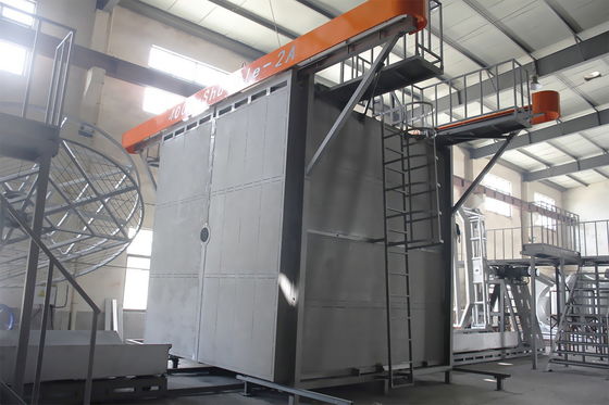 Une machine de moulage rotatif entièrement automatique contrôlée par un PLC Une machine de moulage à rouleaux utilisée pour la production de réservoirs d'eau