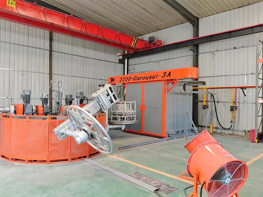 Système de commande PLC de la tourelle en polyéthylène de haute capacité Roto Mold Machine 1000 litres