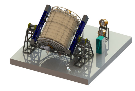 Système PLC Machine de rotomoulding à rouleaux rocheux refroidi à l'eau Production de plastique entièrement automatique