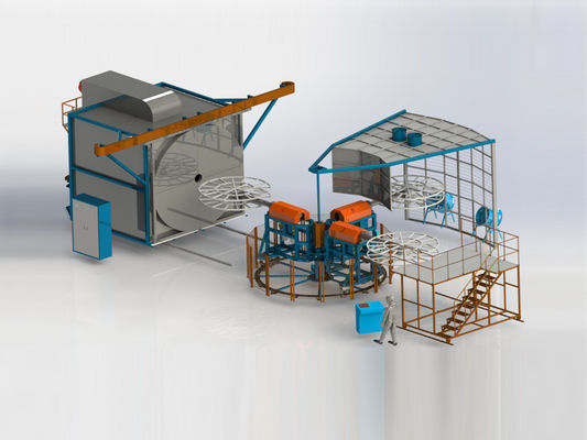 20 à 30 cycles/heure Machine de rotation de tourelle flexible OEM ODM