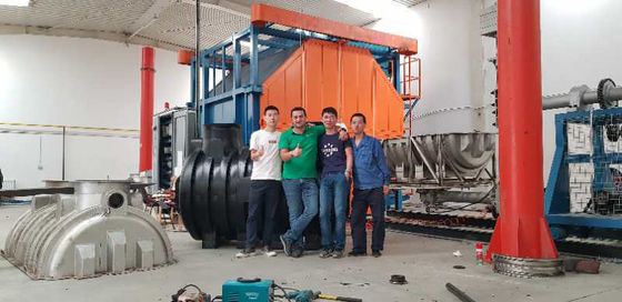 Machine de fabrication de produits en plastique machine de rotomoulding de navette en Chine machine de formage creux en plastique